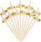 100 pcs Pink Rose Cocktail Picks 4.7” – Bamboo Toothpicks for Party & Wedding